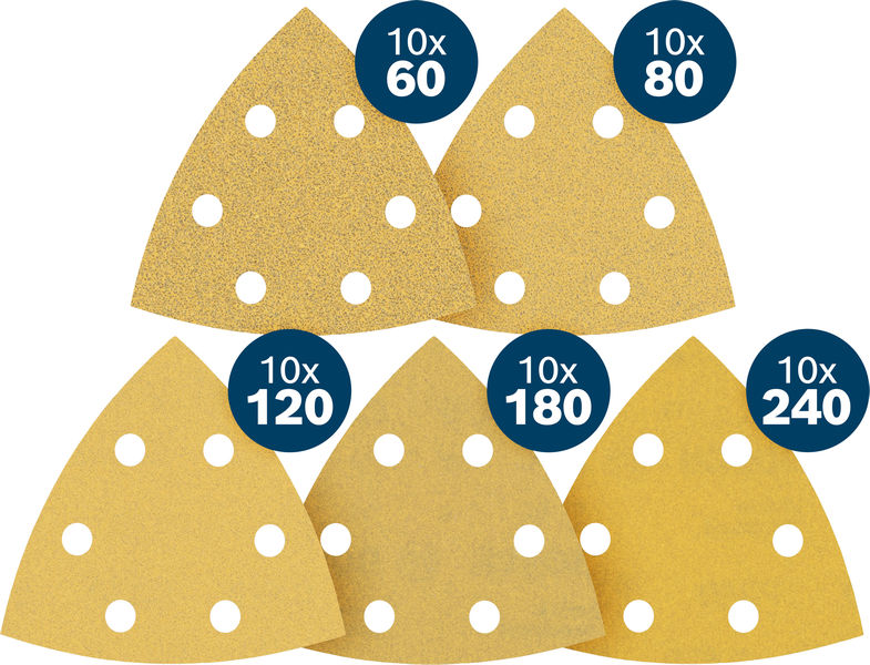 Bosch EXPERT C470 Delta-Schleifpapier-Set, 50-teilig. Produktbild