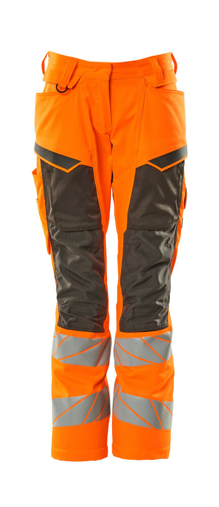 Produktfoto Hose, Damen,DIAMOND, Knietaschen,Stretch Hose Größe 76C34, hi-vis orange/dunkelanthrazit