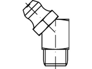 Kegelschmiernippel DIN 71412 5.8 BM 10 x 1 SW 11 galv. verzinkt gal Zn S normal
