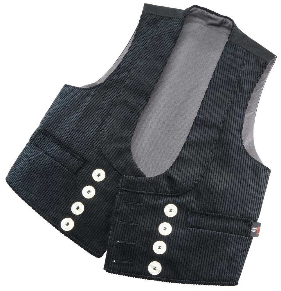 Zunftweste Heiner, Trenkercord, schwarz, Gr.48 FHB Zunftweste Heiner, Trenkercord, schwarz, Gr.48 FHB