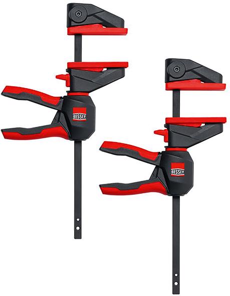 BESSEY Einhandzwinge EZ360S drehbarer Griff 110x40mm 2 Stück