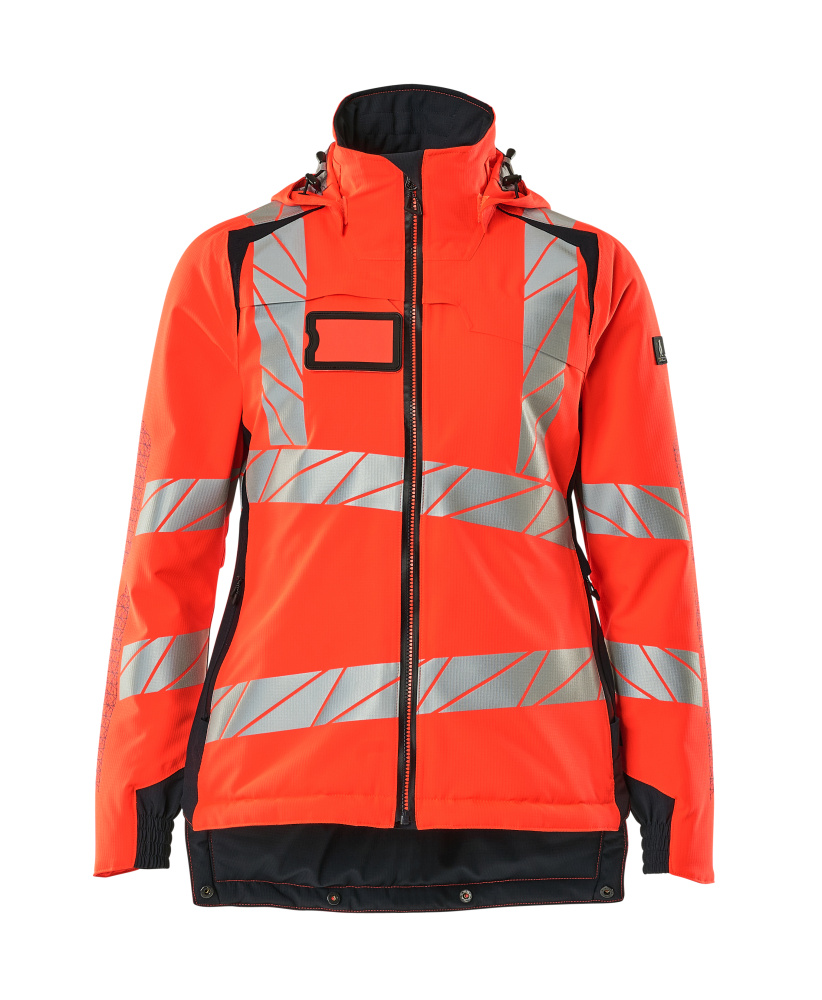 Produktfoto Winterjacke CLIMASCOT®, Damen Winterjacke Größe 2XL, Hi-vis rot/schwarzblau