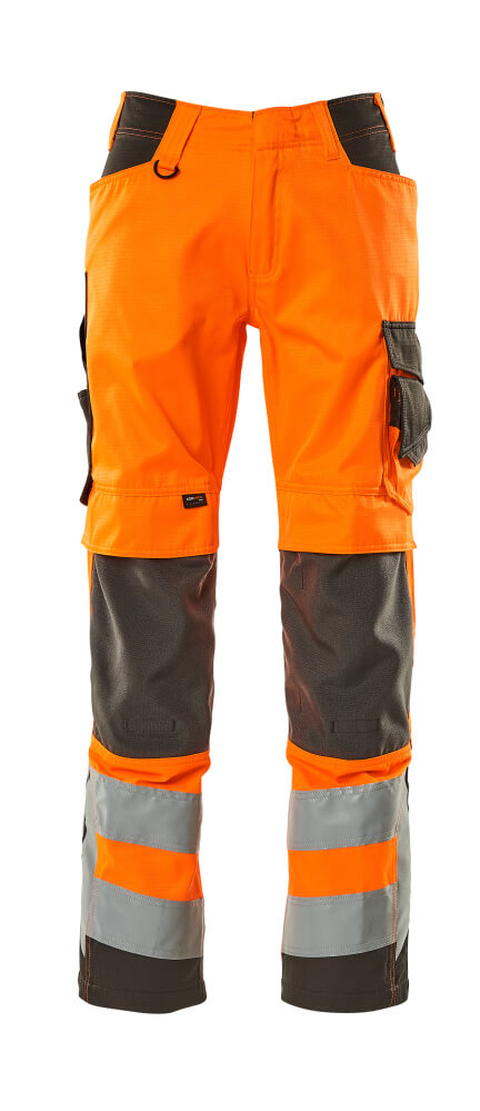 Produktfoto Hose mit Knietaschen Hose Größe 76C46, hi-vis orange/dunkelanthrazit