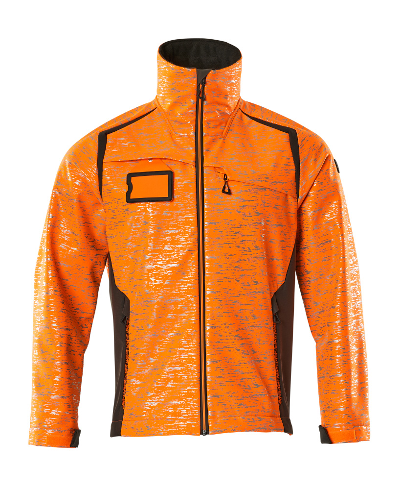 Produktfoto Soft Shell Jacke mit Reflexeffekte Soft Shell Jacke Größe 2XL, hi-vis orange/dunkelanthrazit