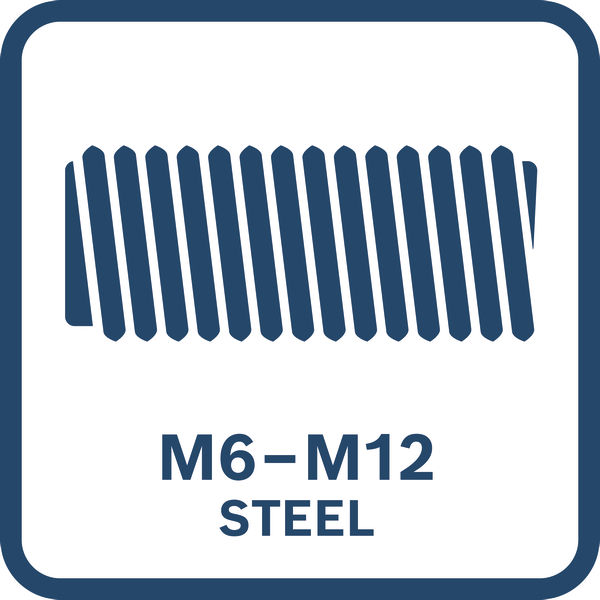 M6-M12 Stahl Logo/Symbolbild