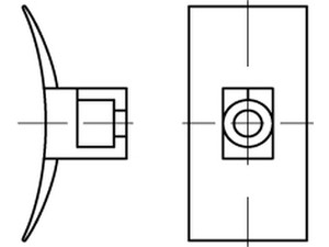 Befestigungss.,natur ART 82546 PA 6.6 B = max. 8 Befestig-Sockel, natur, SB LKC S normal