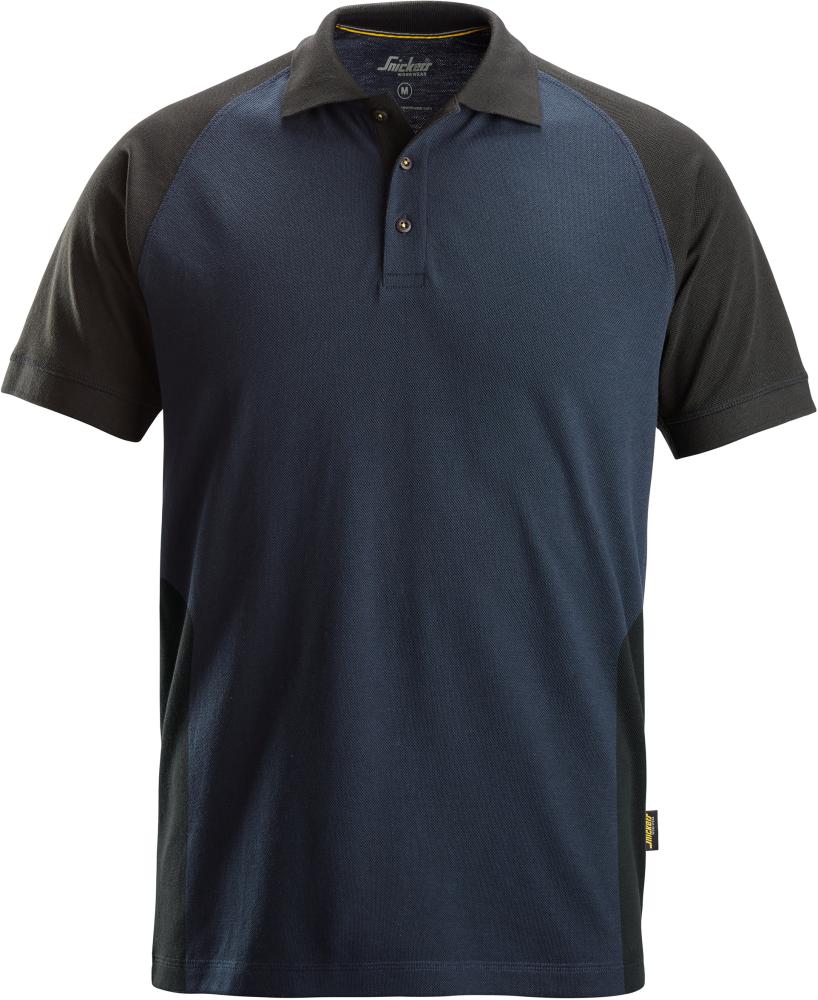 2-Farben Poloshirt 3XL,navy-schw 2-Farben Poloshirt 3XL,navy-schw