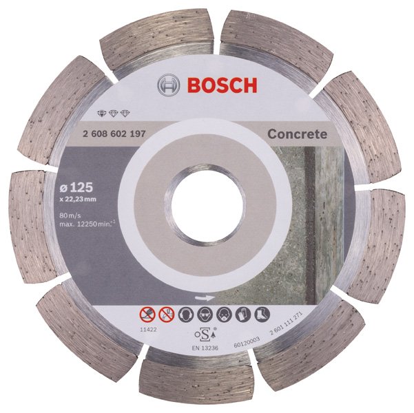 Diamanttrennscheibe Standard for Concrete, 125 x 22,23 x 1,6 x 10 mm, 1er-Pack