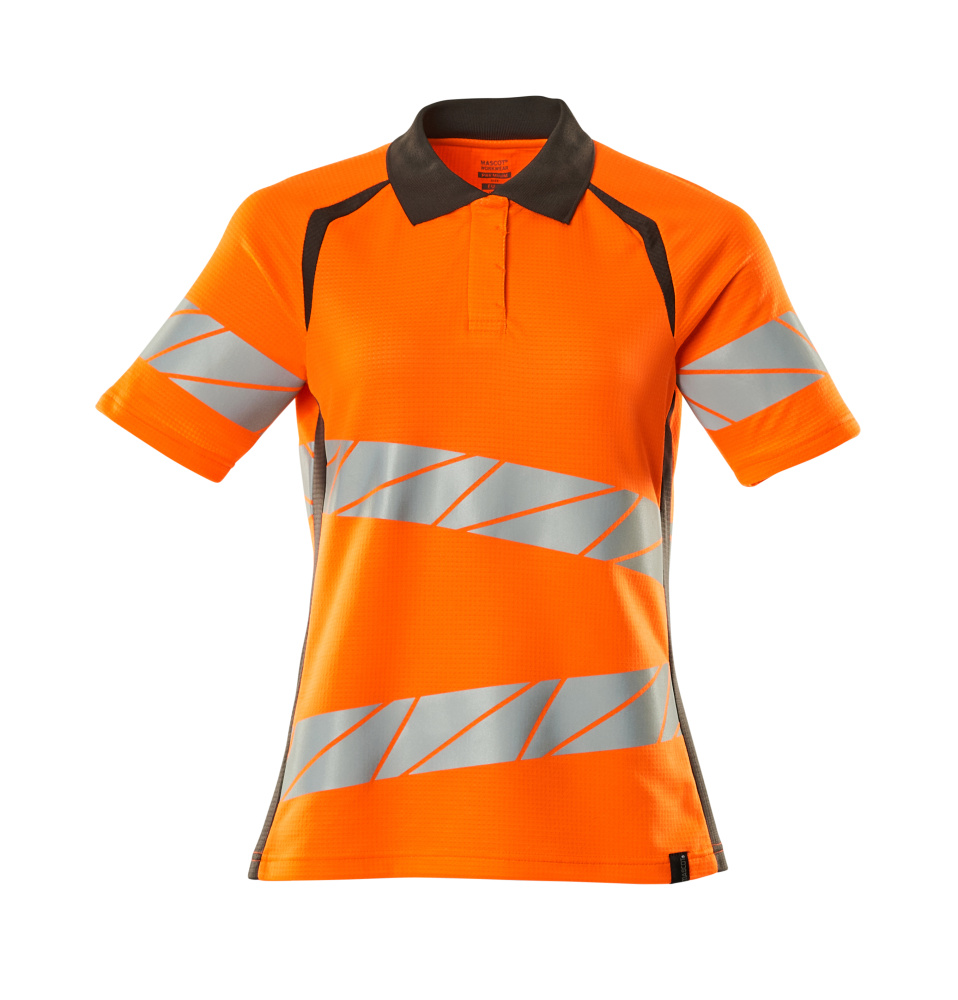 Produktfoto Polo-Shirt, Damenpassform Polo-shirt Größe 2XLONE, hi-vis orange/dunkelanthrazit