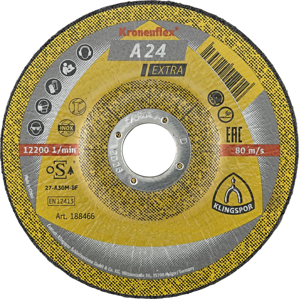 Schruppscheibe A24 Extra 180x6mm gekr. Klingspor