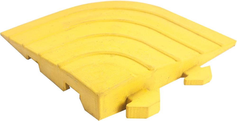 Anti-Ermüdungsmatte Fatigue Lock gelb Kanten-Eckstück