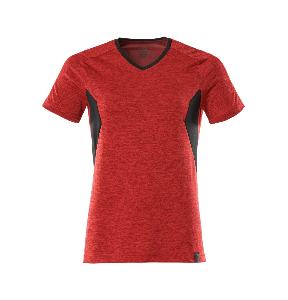 Produktfoto T-Shirt, Damen, mit COOLMAX® PRO T-shirt Größe 2XLONE, verkehrsrot/schwarz