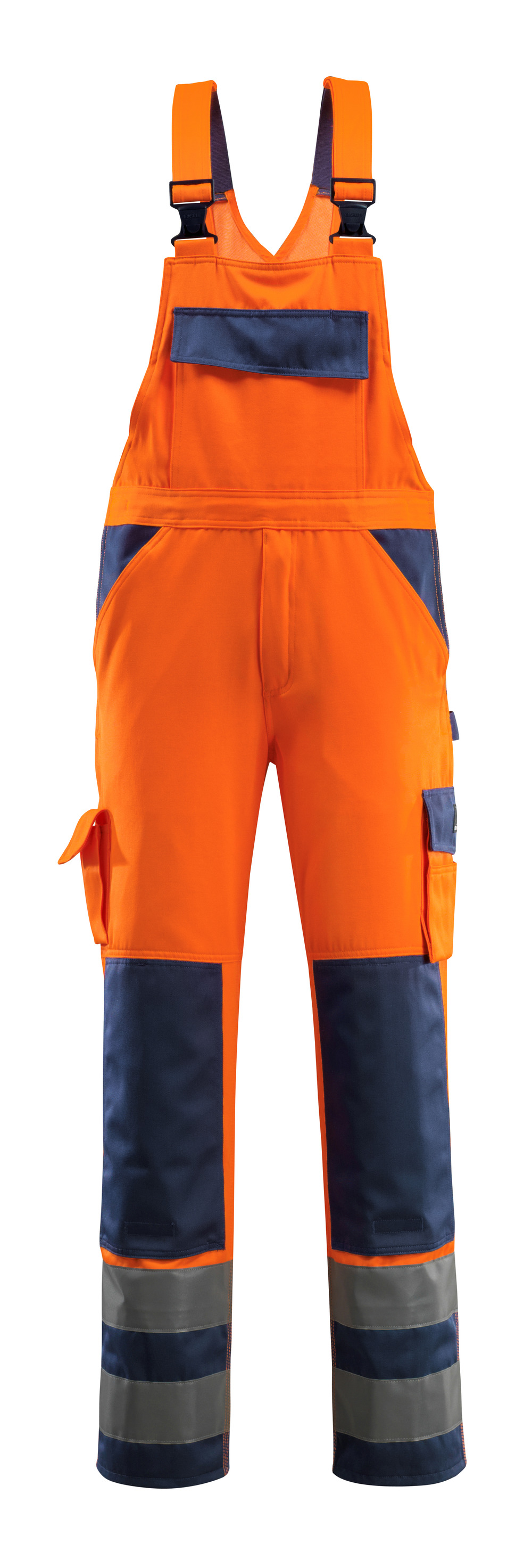 Produktfoto MASCOT® Barras Latzhose Größe 76C46, hi-vis orange/marine