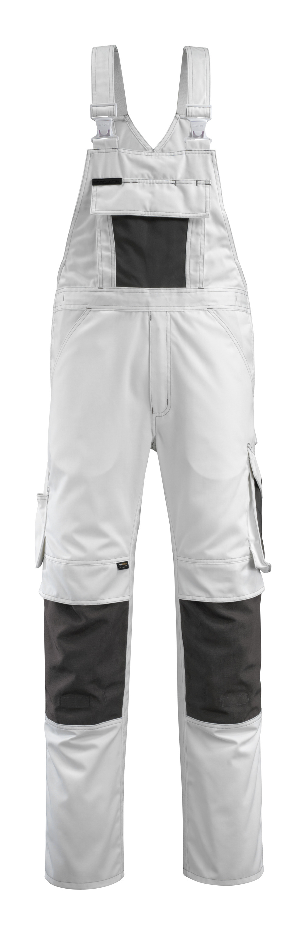 MASCOT® Augsburg Latzhose Größe 76C46, weiss/dunkelanthrazit