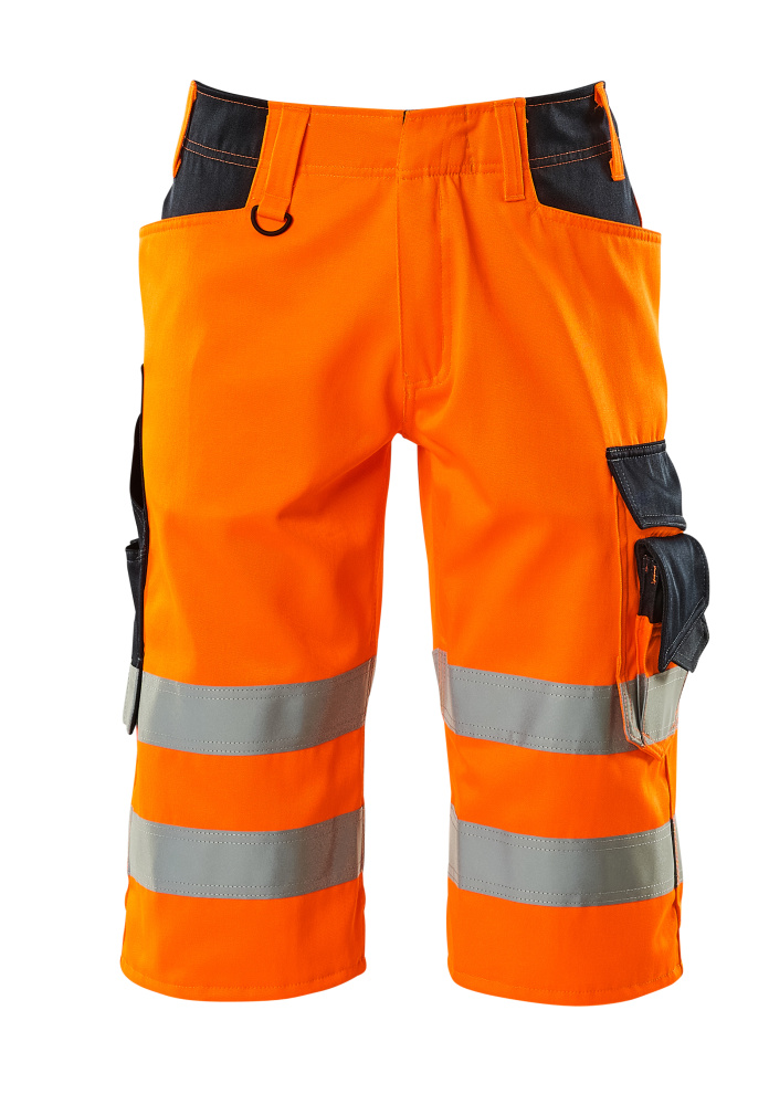Produktfoto MASCOT® Luton Dreiviertel-Hose Größe C44, hi-vis orange/schwarzblau
