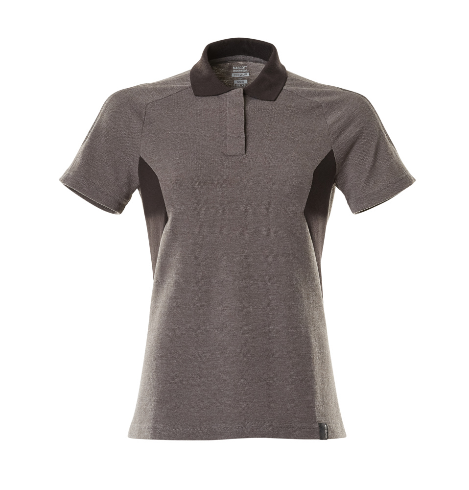 Produktfoto Polo-Shirt, Damen Polo-shirt Größe 2XLONE, dunkelanthrazit/schwarz