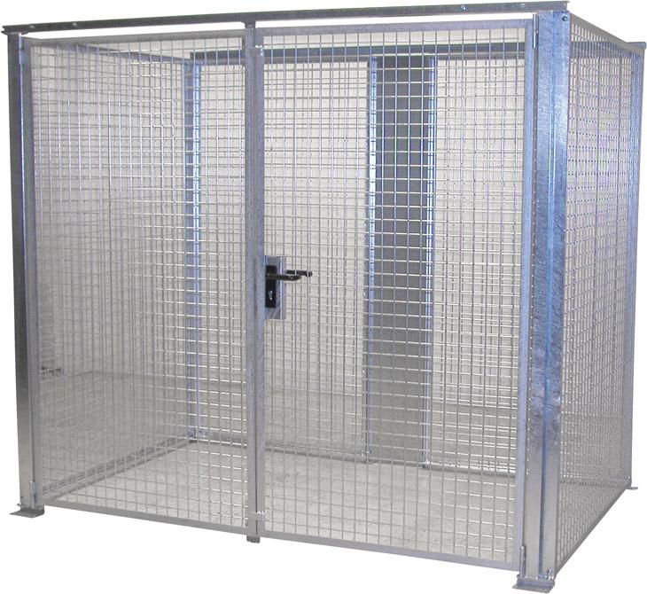 BAUER Gasflaschen-Container GFC-M3-DF 2400x1500x2100mm