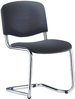 Besucherstuhl ISO Swing CF chrom / anthrazit CF chrom / anthrazit