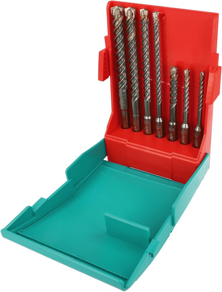HELLER SDS-plus- Hammerbohrersatz 4POWER ø5/6/6/8/8/10/12mm 7- teilig