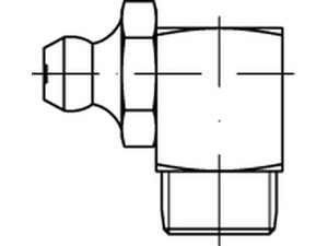 Kegelschmiernippel DIN 71412 5.8 CM 10 x 1 SW 11 galv. verzinkt gal Zn S normal