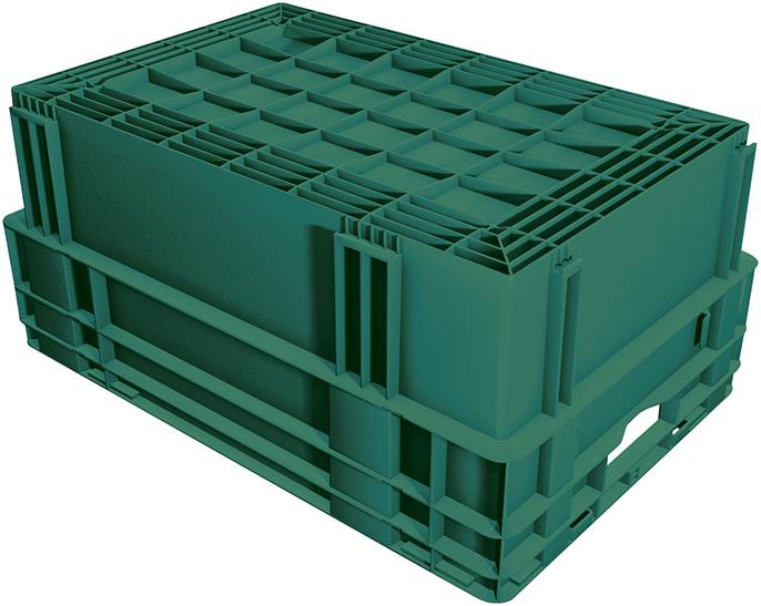 Drehstapelbehälter DTK 600x400x210 mm grün LA-KA-PE Drehstapelbehälter DTK 600x400x210 mm grün LA-KA-PE