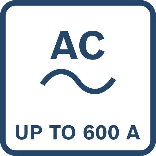Wechselstrom, 600 A max. Logo/Symbolbild