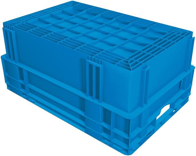 Drehstapelbehälter DTK 600x400x210 mm blau LA-KA-PE Drehstapelbehälter DTK 600x400x210 mm blau LA-KA-PE