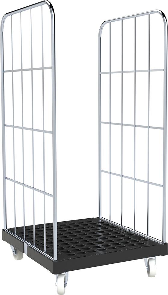 Gitterrollwagen rolltainer BASIC 724x815mm blau verzinkt 2-seitig