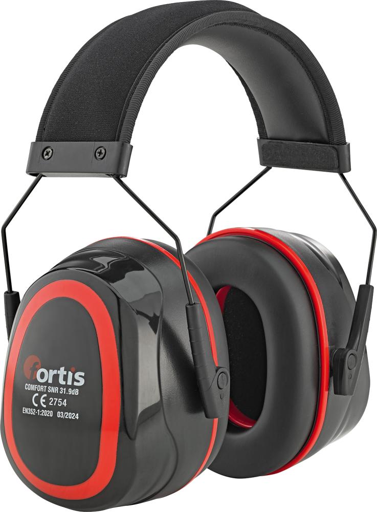 Kapselgehörschutz 31dB EN 352-1 Rot FORTIS