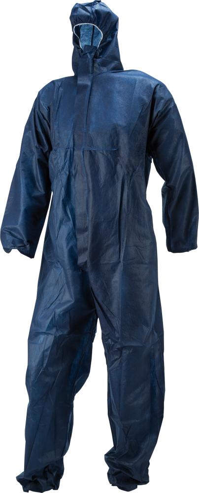 Einwegschmutzanzug, PP, Gr. 2XL, blau, FORTIS Einwegschmutzanzug, PP, Gr. 2XL, blau, FORTIS