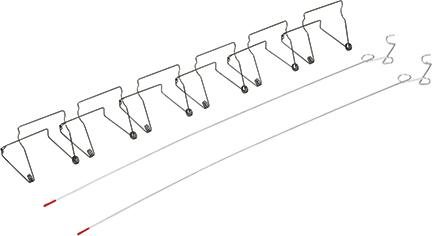 Starter-Klemm-Set zur Staubschutztür / -wand