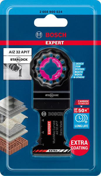 Bosch EXPERT MultiMax AIZ 32 APIT 32 mm Multitool-Klinge Produktbild Verpackung