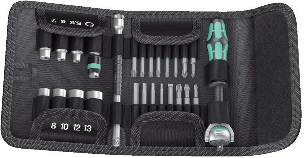 Steckschlüssel-Satz 1/4" Kraftform Kompakt Zyklop Speed in Textil-Box Wera
