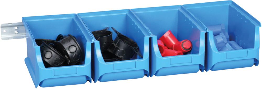 Sichtboxen-Set blau 600x240x125 mm allit Sichtboxen-Set blau 600x240x125 mm allit