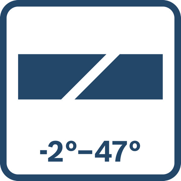 Gehrungsschnitte -2° bis 47° Logo/Symbolbild