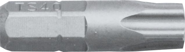 1/4" TX 5-Stern Bit L25 mm 10TS mit Bohrung