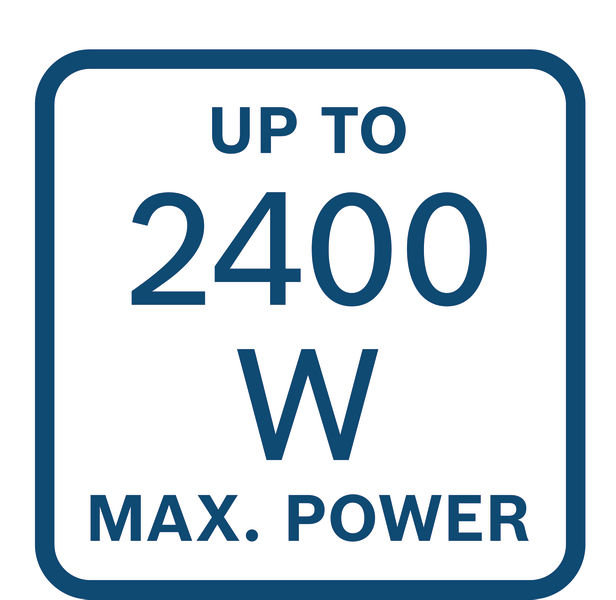 Maximale Leistung 2400 W Logo/Symbolbild