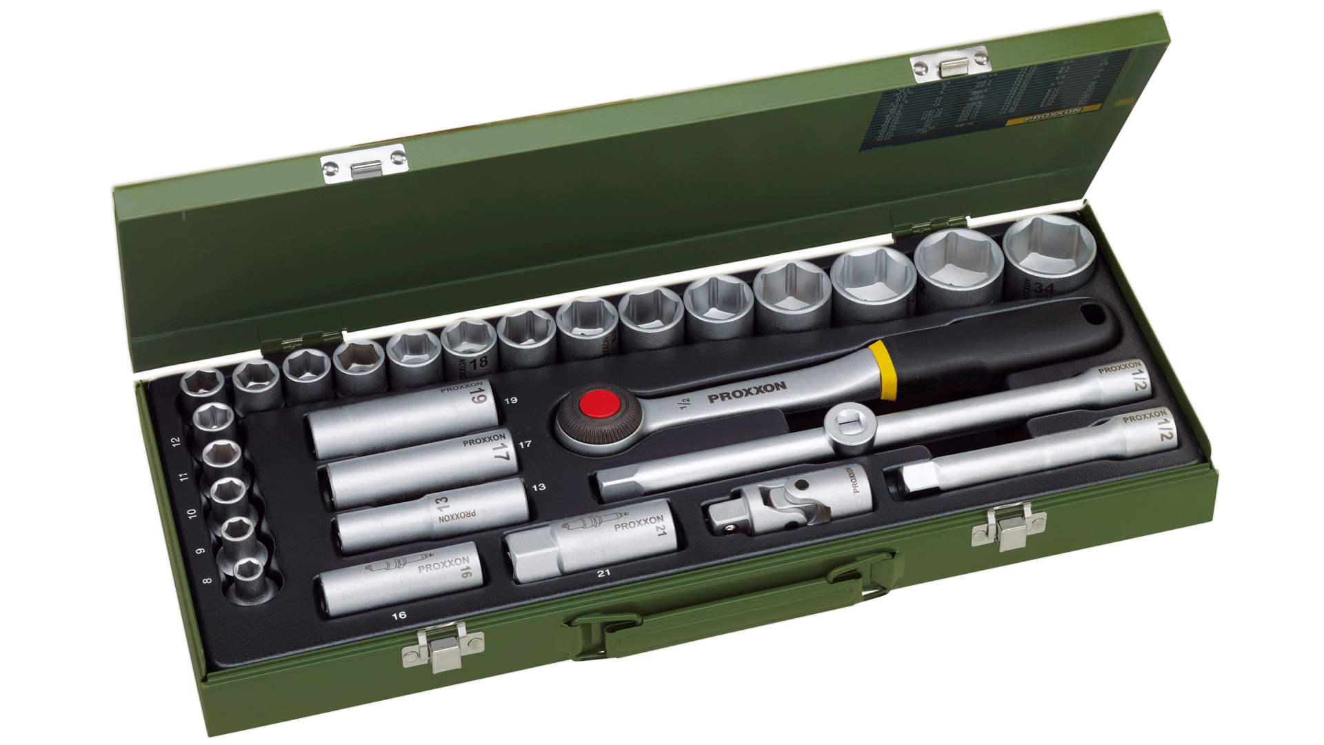 Steckschl.-Grt. 1/2 Zoll 29tlg. Proxxon