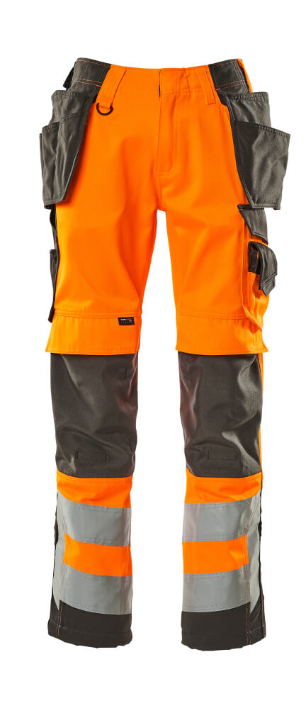 Produktfoto MASCOT® Wigan Handwerkerhose Größe 76C46, hi-vis orange/dunkelanthrazit