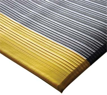 Anti-Ermüdungsmatte 0.6m x 0.9m, grau/gelb
