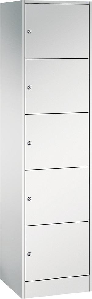 Fächerschrank B240xT480xH1950 mm RAL 7035 1x5 Fächer B190 mm CP Fächerschrank B240xT480xH1950 mm RAL 7035 1x5 Fächer B190 mm CP