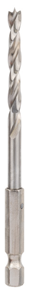 Holzspiralbohrer mit 1/4-Zoll Sechskantschaft, 5 x 52 x 99 mm