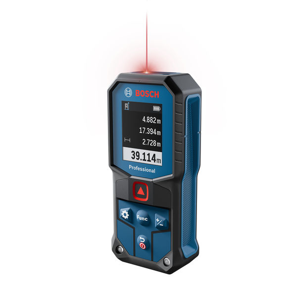 Bosch GLM 40-31 Laser-Entfernungsmesser, digitale Entfernungsanzeige. Produktbild dynamisch
