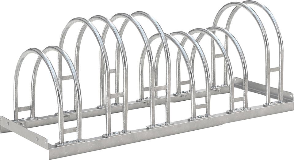Fahrrad-Bogenparker zweiseitig, verzinkt L 1050 mm, 6 Plätze Fahrrad-Bogenparker zweiseitig, verzinkt L 1050 mm, 6 Plätze