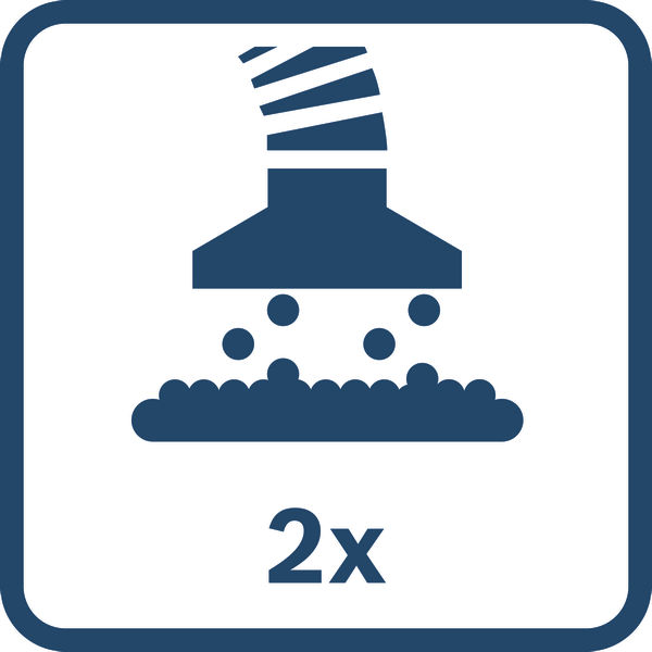 2-Punkt-Staubabsaugung Logo/Symbolbild