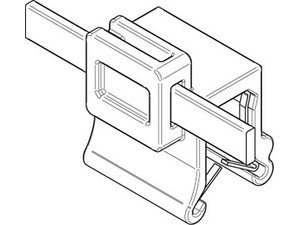 Befestigungsbinder ART 82522 Befestigungsbinder m. Edgeclip PA66HS schwarz 4,6 x 150 S-A S normal
