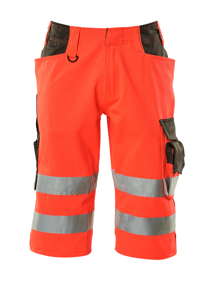 Produktfoto MASCOT® Luton Dreiviertel-Hose Größe C44, hi-vis rot/dunkelanthrazit